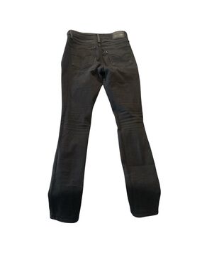 Black LEVI’s Women’s Slim Bootcut Jeans Shredded distressed